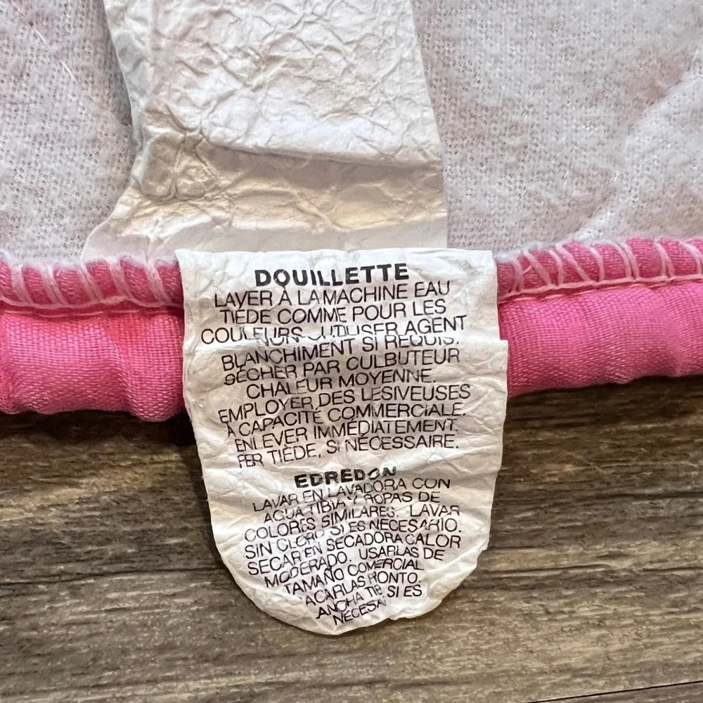 Vintage Barbie Princess Quilt Blanket Pink Crib Toddler 42x58 Y2K Dan River USA‎